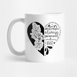 Inspirational 1 Corinthians 13:17 Scripture Mug